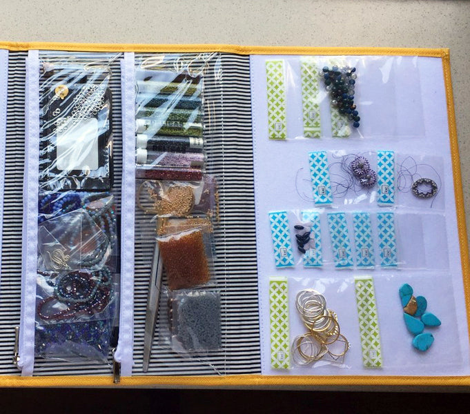 Organizing Beads to Take on a Trip