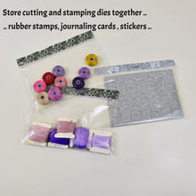LARGE BAGGIES- CHARCOAL GREY (4.3" x 6.8" capacity) ZipTop Storage Baggies for Craft Supplies