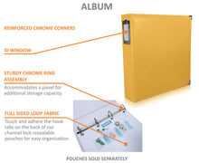 Binder - Storage Solution for Craft Supplies and Jewelry.  Marigold Yellow