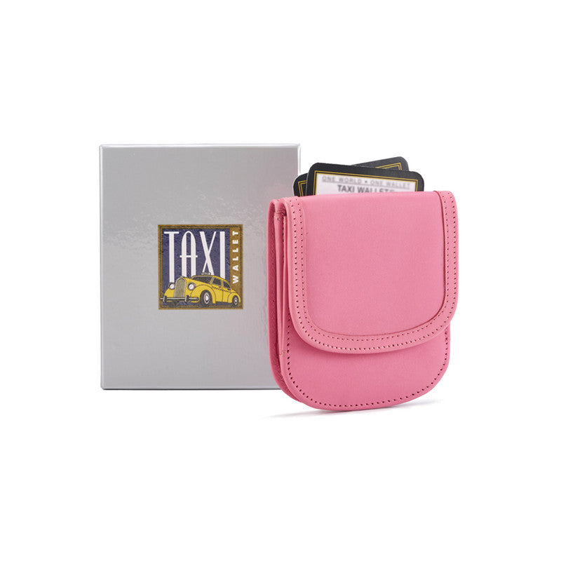 Taxi Wallet® Soft Leather (Cherry Blossom) - Compact, Front Pocket Folding Wallet - For Cards, Coins, Bills, ID (Men & Women)