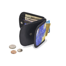 Taxi Wallet® Soft Leather (Starry Night ) - Compact, Front Pocket Folding Wallet - For Cards, Coins, Bills, ID (Men & Women)