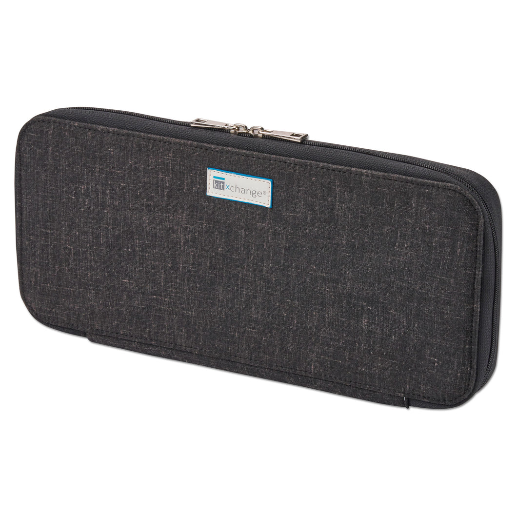 Bead Board Baguette- Your Project Collection and Work Surface in One Zippered Folder. Beadnik Black