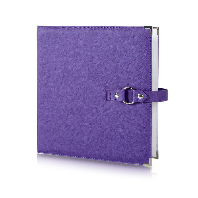 Binder- Storage Solution for Craft Supplies and Jewelry.  Purple