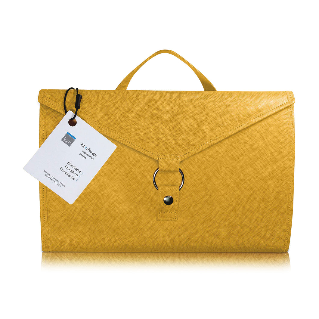 Storage Envelope for Craft Supplies and Jewelry. Yellow