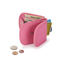 Taxi Wallet® Soft Leather (Cherry Blossom) - Compact, Front Pocket Folding Wallet - For Cards, Coins, Bills, ID (Men & Women)